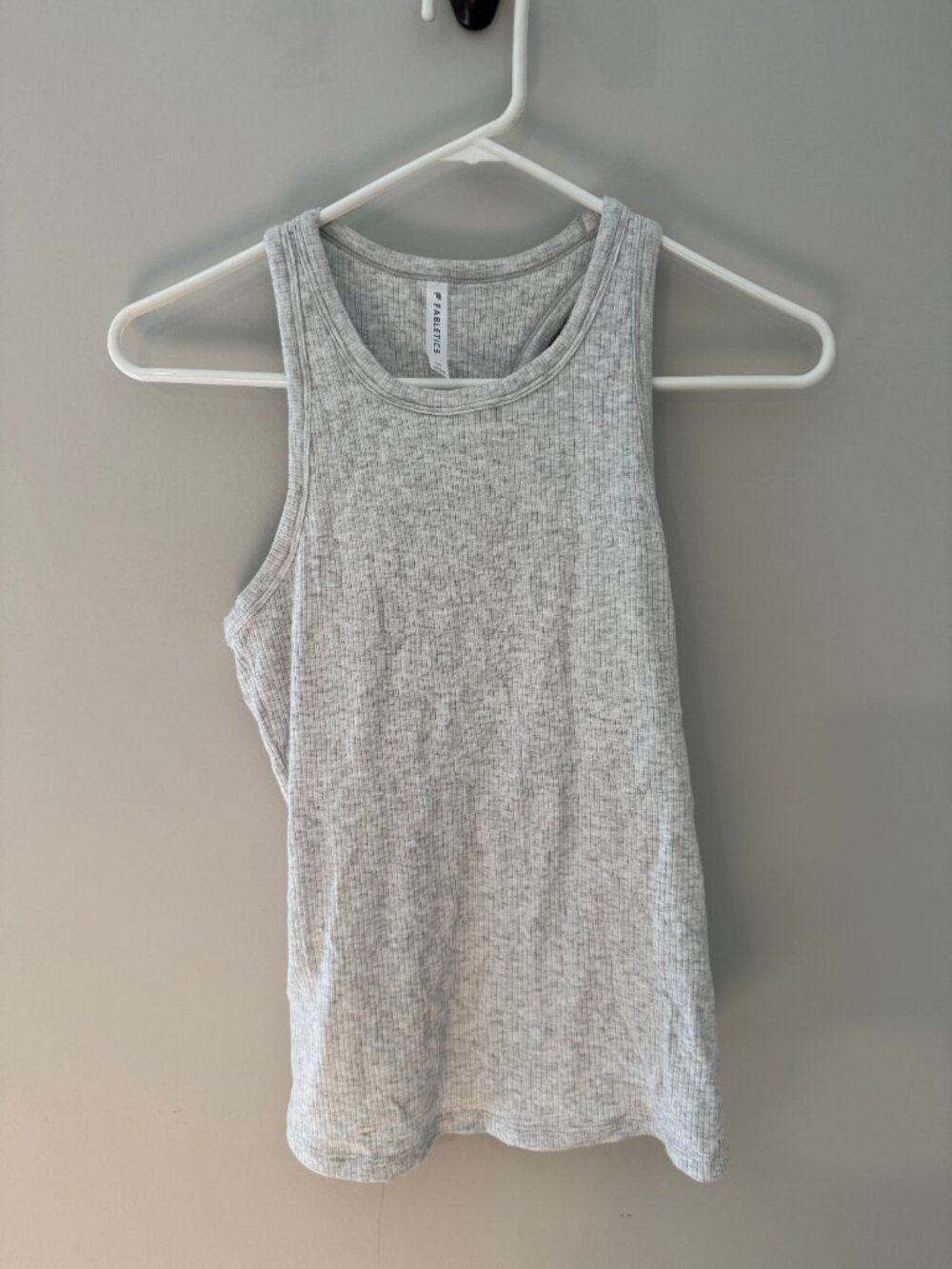 Fabletics Modal Rib Built-In Bra Tank Gray M - Picture 3 of 8